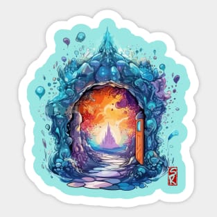 Magic portal Sticker